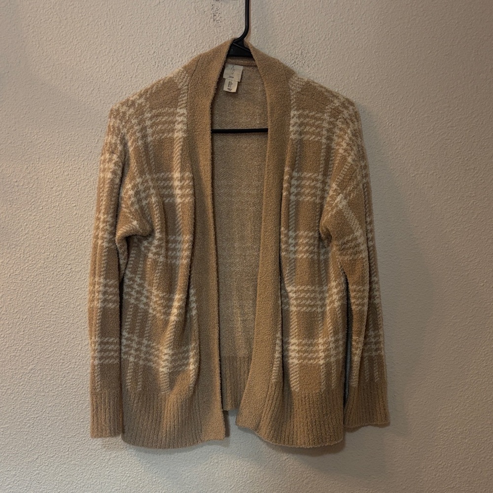 Joie Cream Textured Knit Sweater Cardigan
